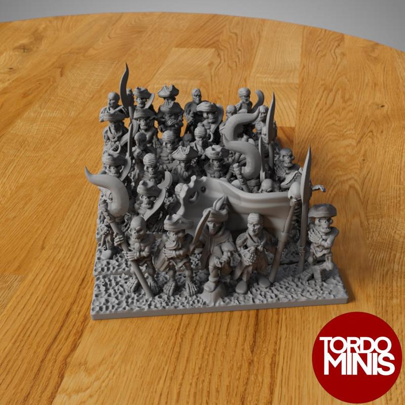 Blood and rum: Undead crew (10mm scale)