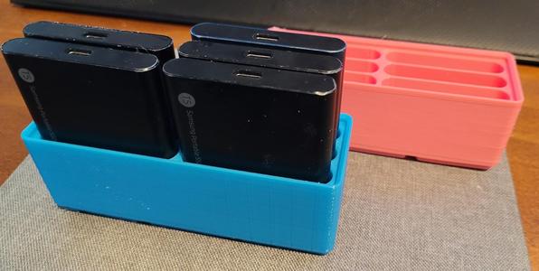 Gridfinity Samsung T5 Holder - 6 Drives