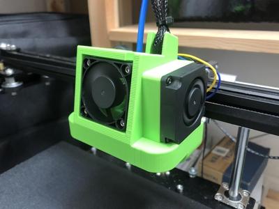 Satsana Ender 3 Fan Duct adjusted to fit Ender 5
