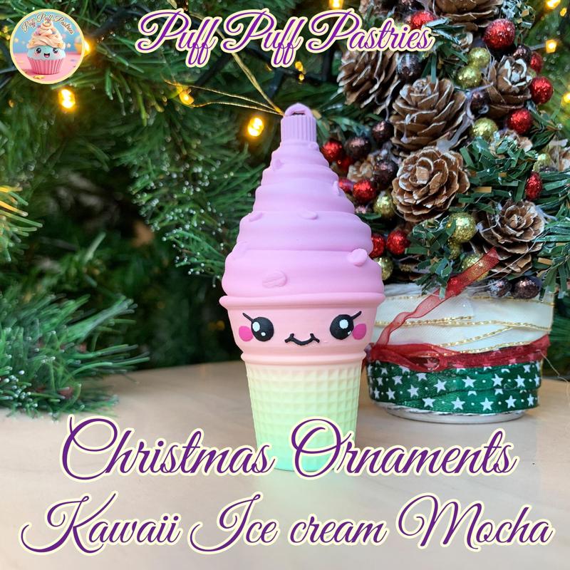 Christmas Ornaments Kawaii Ice cream Mocha