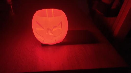 scary pumpkin vase