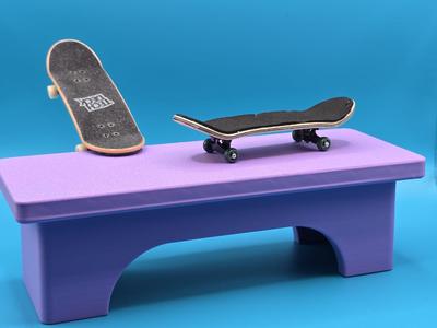 Fingerboard Skate Box Bench