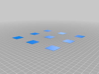 Ender 3/5 Bed Leveling Calibration Squares