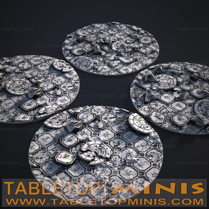 Ancient Ruins 80mmx80mm Circular Base Toppers