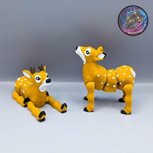 Baby Flexi Deer Keychains