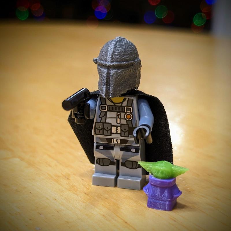 Mandalorian Head (Lego Compatible )