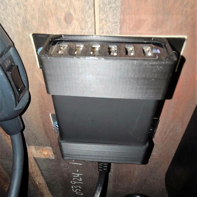 Anker 60W 5-port USB Charging Station Under Desk Mount