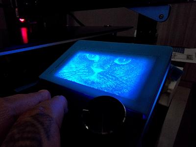 Cat Lithophane LCD Display Cover for Sovol / Ender / Etc.