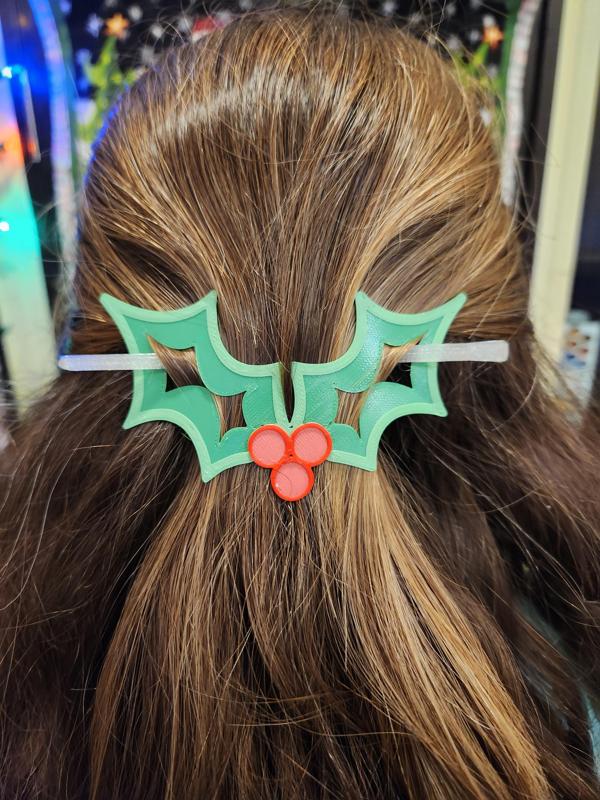 Christmas Holly Hair Accessory