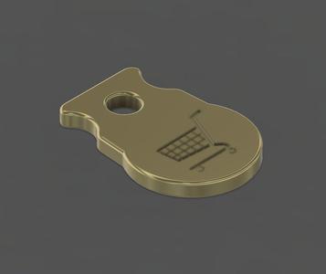 Shopping Trolley Token 2b