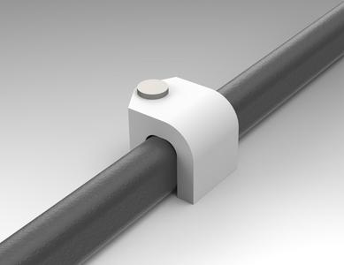 Cable clip for flat cables