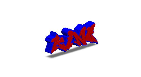 King Personalized Graffiti Name Tag