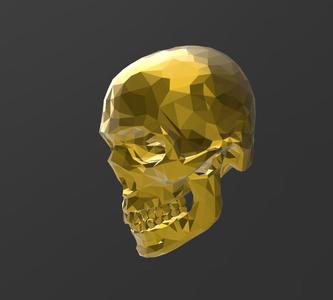 Skull 01 - Low Poly