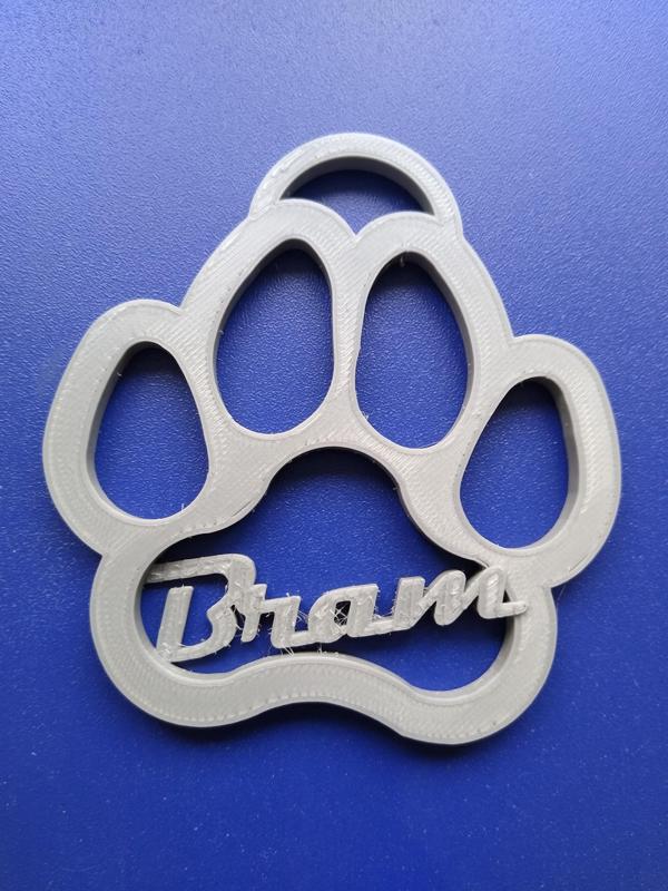 DOG PAW KEYCHAIN