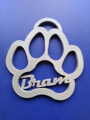 DOG PAW KEYCHAIN