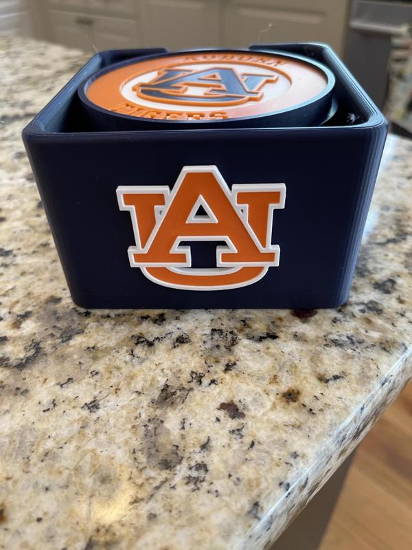 Auburn coaster with box