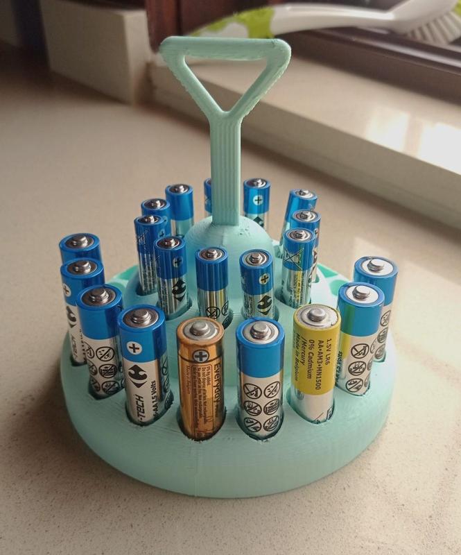 Organizador de pilas AA y AAA