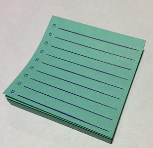 Post-It Note Checklist Stencil with Boxes