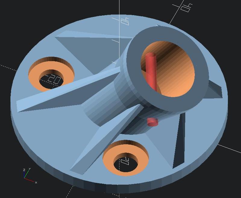 Round flange adjustable