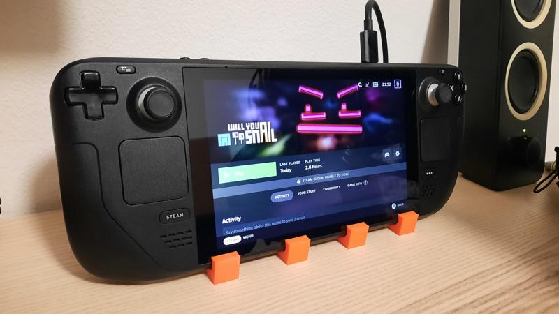 Steamdeck dock with an USB hub holder