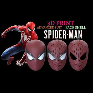 SPIDER MAN FACESHELL FOR 3D PRINTING-STL FBX ZTL