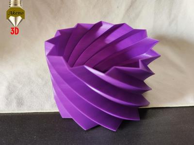 Modern twisted star flower pot