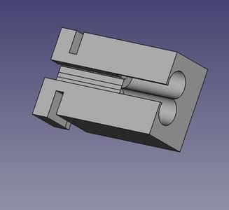 Fiero Front Hood Latch Cable Block