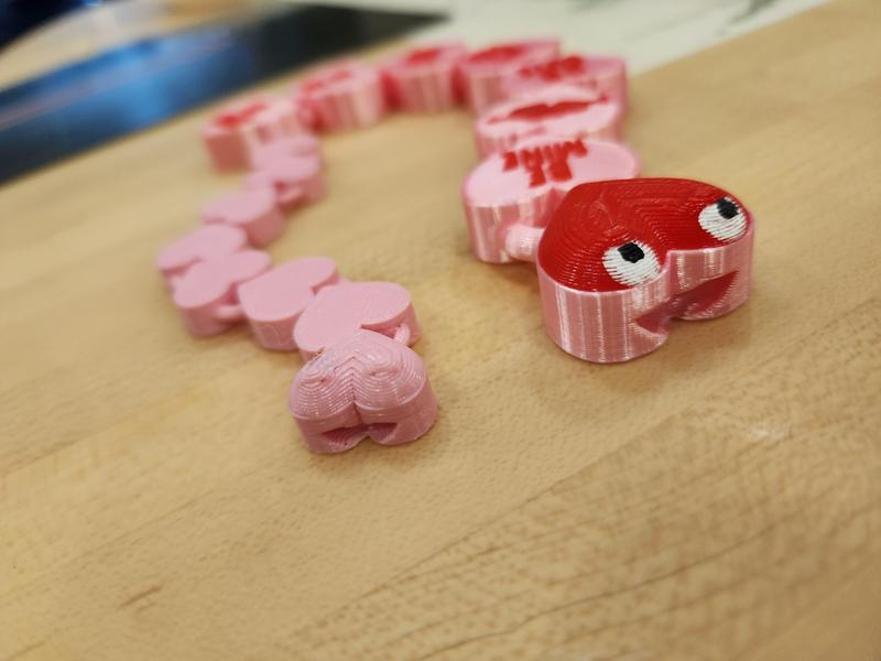 Conversation Heart Flexi Snake