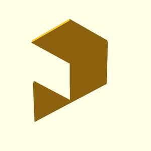 Printables logo in OpenSCAD (Customizer)