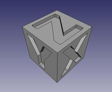 FreeCad Calibration Cube