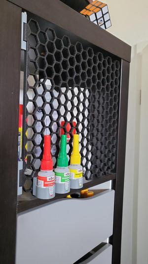 Honeycomb storage wall for Ikea Expedit