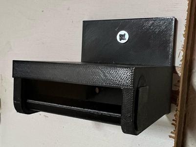 Fly rod case wall bracket