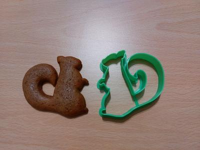 Squirrel cookie cutter