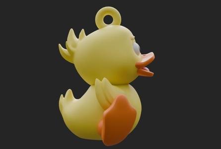 Chibi Duck Keychain Pendant