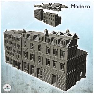 Group of European multi-storey buildings (intact version) (20) - World War Two Second WWII Front Est Moscou Stalingrad urbain
