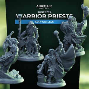 Arbiter Miniatures June 2024 Warrior Priests Supportless