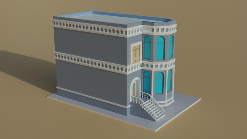 3d castle house