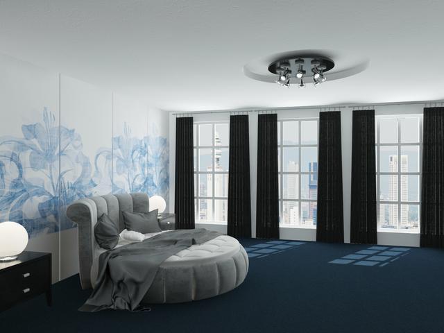 Blue bedroom 3D model
