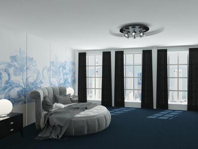 Blue bedroom 3D model