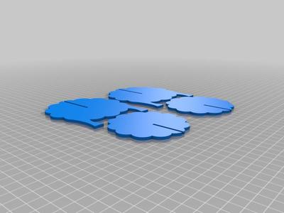 Sheep Coaster 3d printed