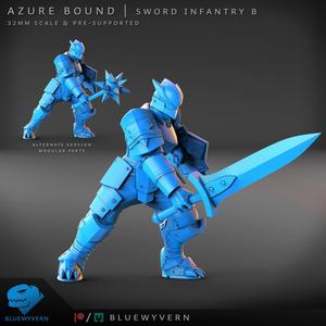 Azure Bound - Sword Infantry B (Modular)