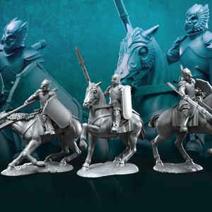 3x Grey Castle Knights | Grey Castle | Fantasy
