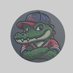Alligator Medallion Alligator 3d Print Model