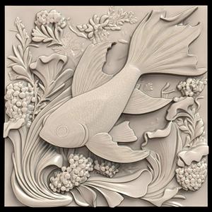 3D Model STL File for CNC Router/Laser & 3D Printer A Fish That Glows in the Dark and Guides Lost Sailors