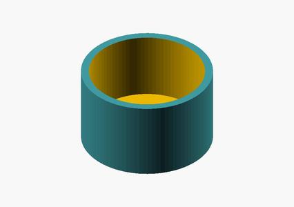 Podložka nohy stolu - kulatá (Table Leg Round Foot) - OpenSCAD parametrizable