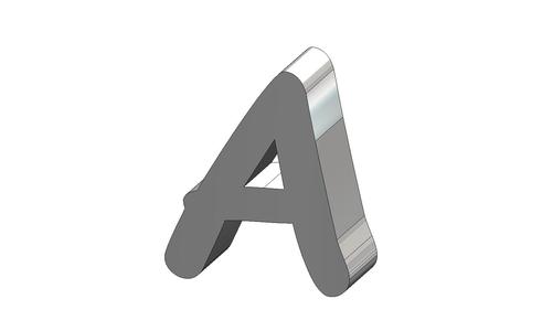 A Letter Comic Sans MS Font