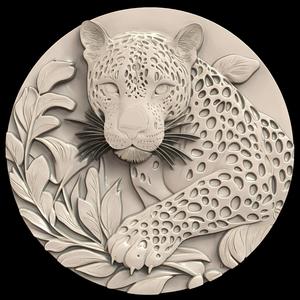 3D Model STL File for CNC Router/Laser & 3D Printer A Jaguar with the Ability to Disappear Into the Shadows 1