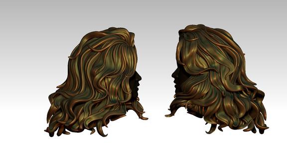 3D Hair style for girl