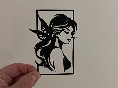 Wall Art - Woman Butterfly