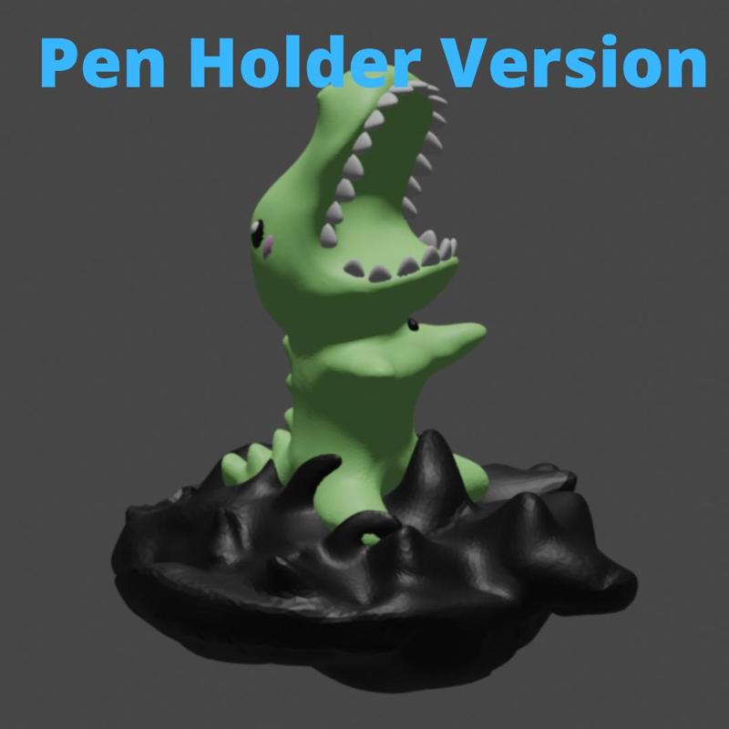 The Scared Dino / Pen Holder